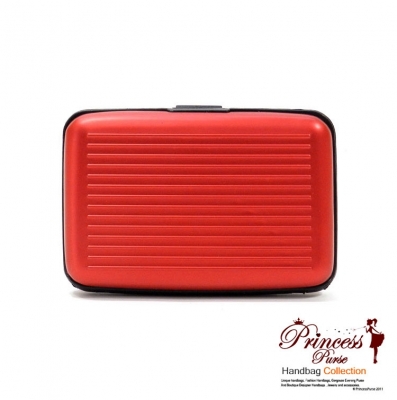 Sleek Durable Aluminum Card Holder/ Wallet with Rigid Surface.